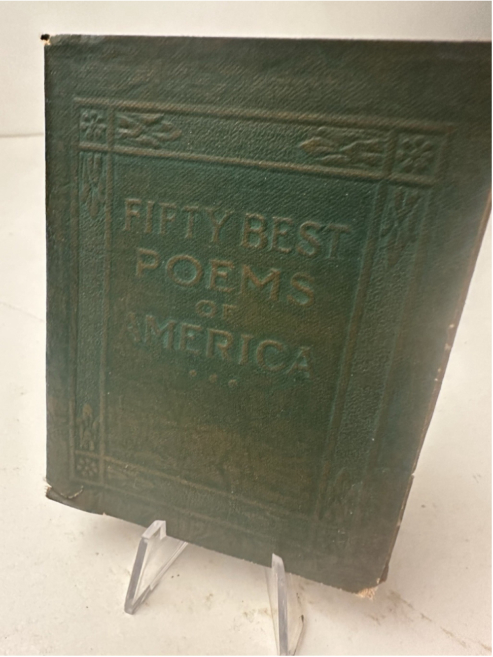 Vintage Little Leather Library Fifty Best Poems of America Mini Book Poetry